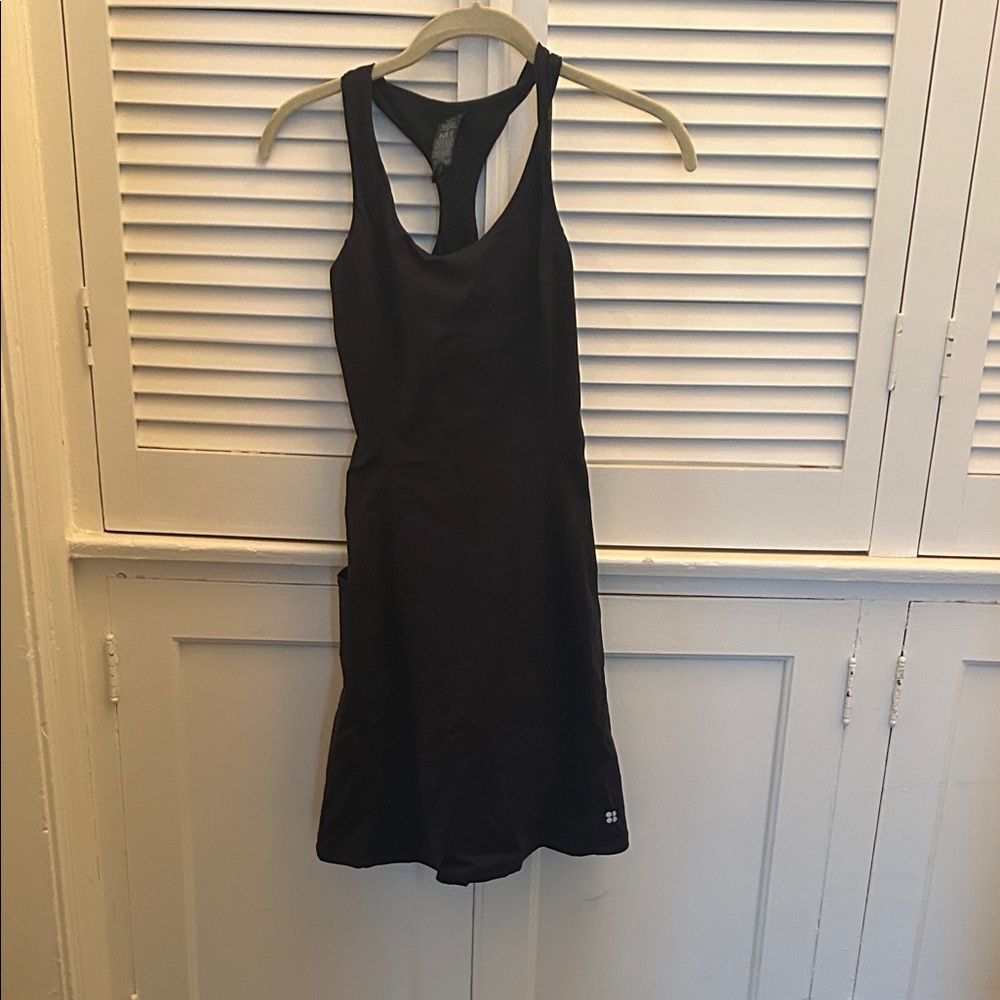 Sweaty Betty Black Racerback Mini Dress